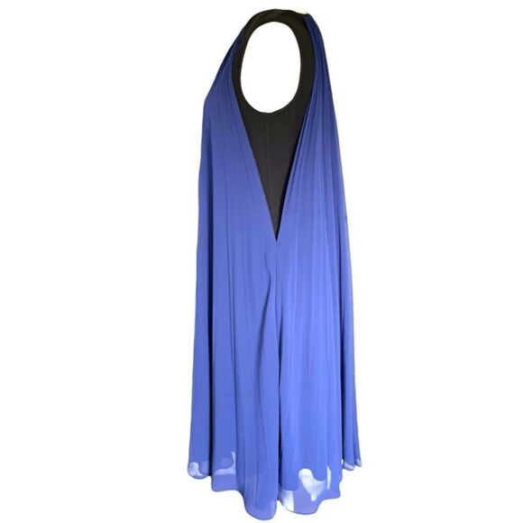 ESCADA Navy and Black Sleeveless Knee Length Dress - Picture 4 of 6